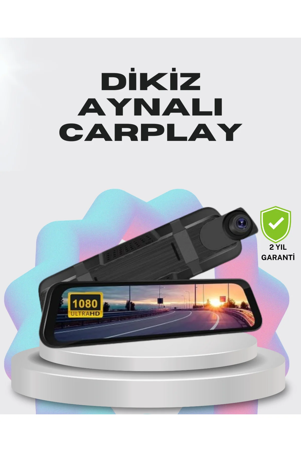 1080P Çift Kameralı Dokunmatik Dikiz Aynası G Sensörlü