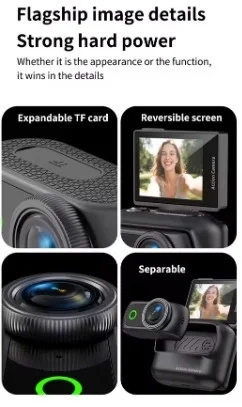 1080p Dijital Video Kamera (32gb) Kart Dijital Vlog Fotoğraf Makinesi Türkçe Siyah 1080p Dijital Video Kamera (32gb) Kart Dijital Vlog Fotoğraf Makinesi Türkçe Siyah