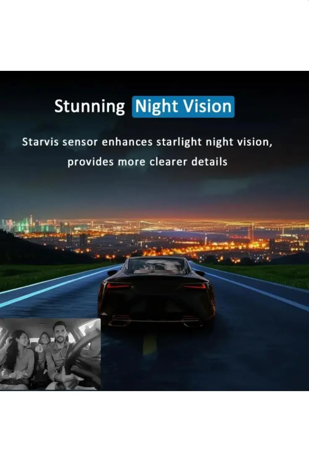 1080P Full HD 1296P Super HD Araç Kamerası Black Box Araç İçi Kam