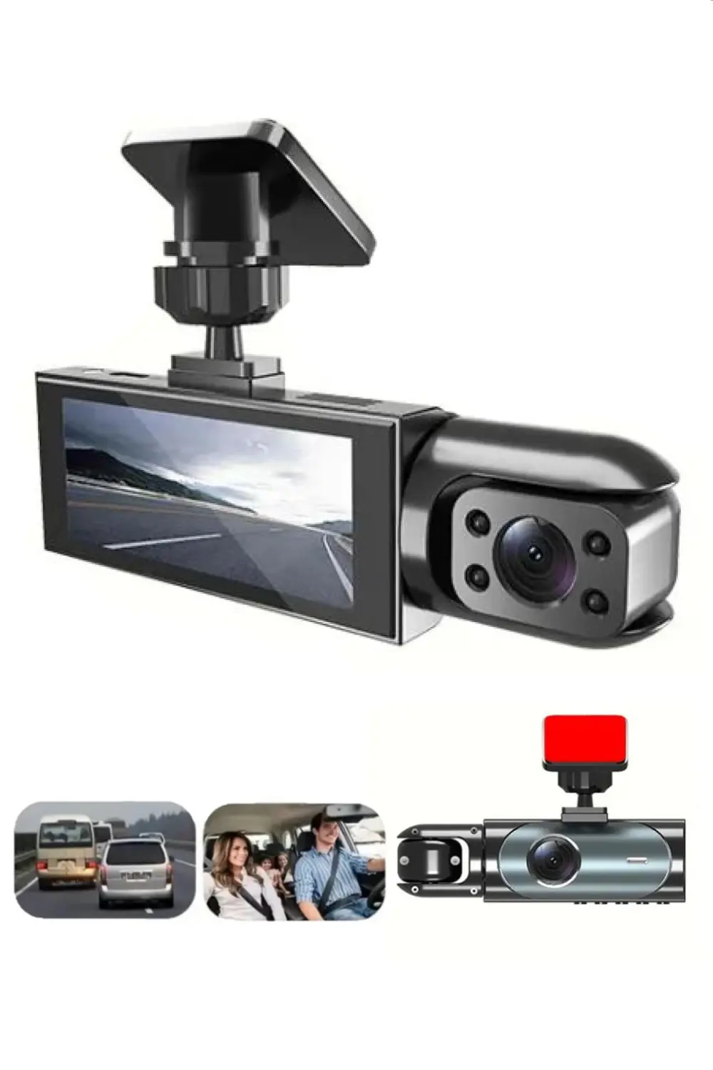 1080P Full HD 1296P Super HD Araç Kamerası Black Box Araç İçi Kam