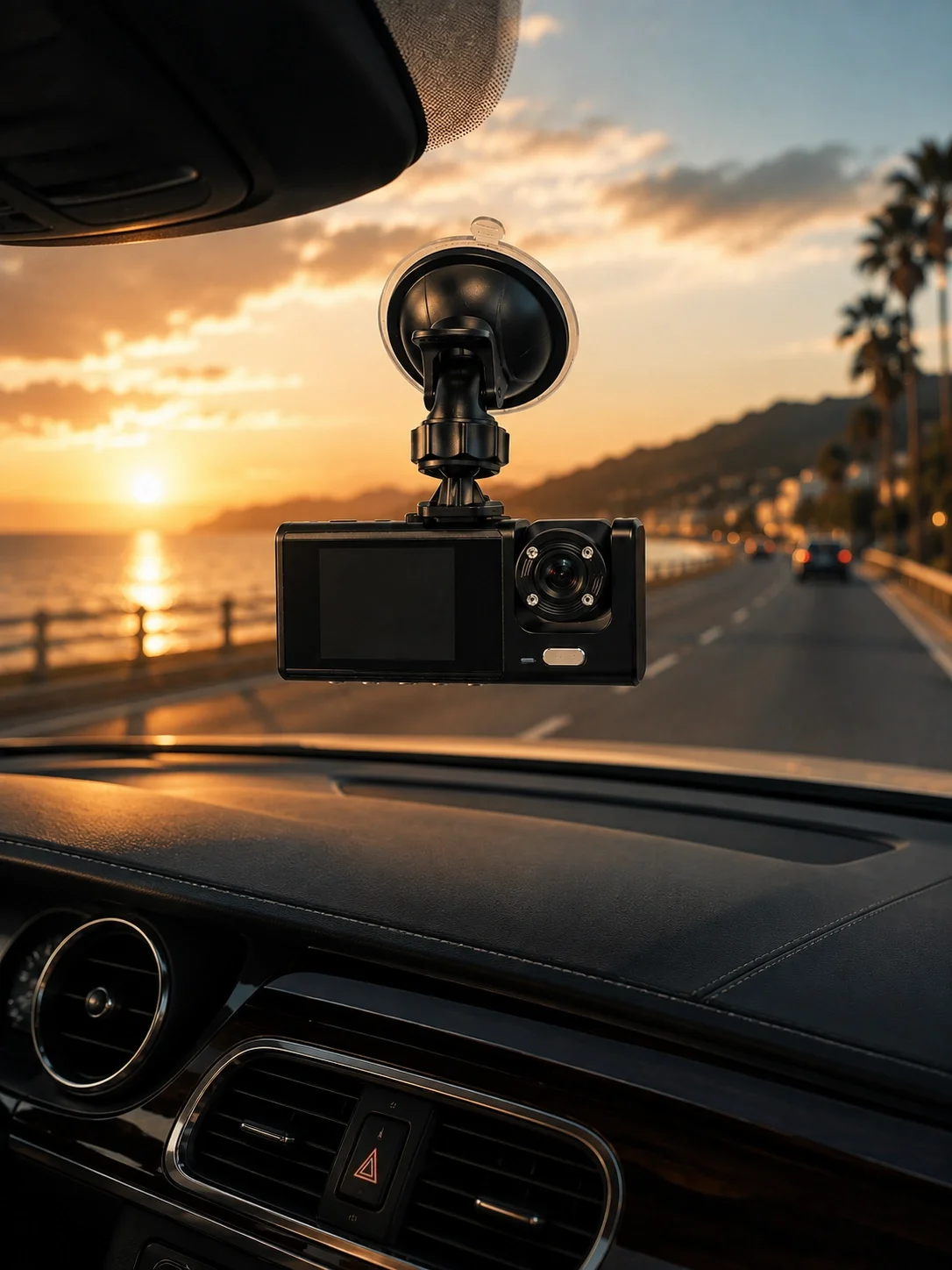 1080P Full HD Araç İçi Kamera WiFi Bağlantılı Çift Kameralı Geniş Açılı Araç Kayıt Kamerası