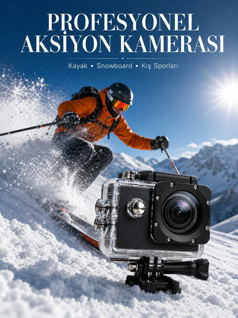 1080p Full Hd Spor Kamerası Kompakt Ve Dayanıklı Tasarım - Lisinya