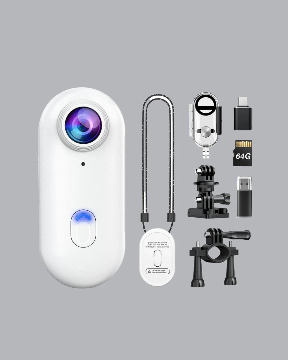 1080P Full HD Spor Kamera 360° Klipsli ve WiFi Özellikli