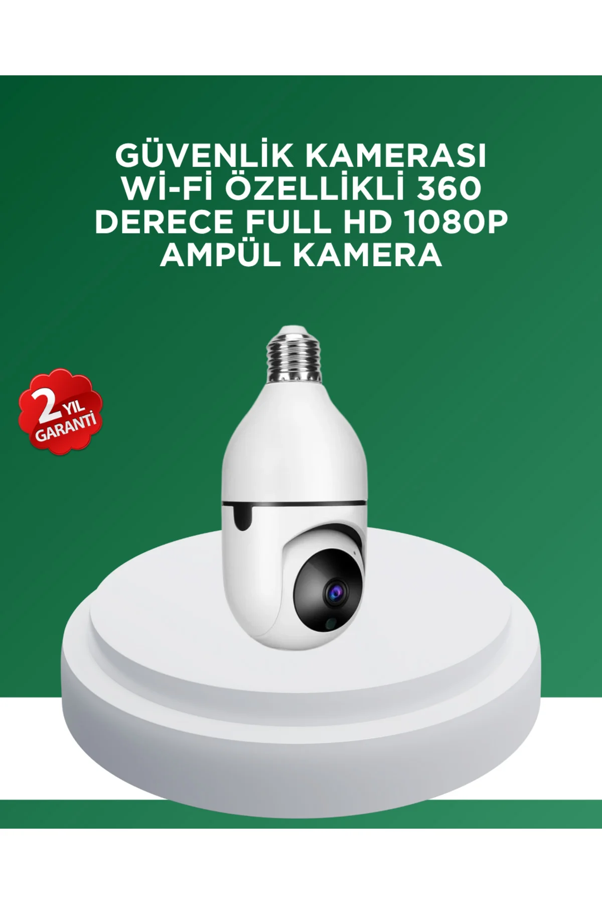 1080P Gece Görüşlü Ampul Güvenlik Kamerası – Kablolu ve Kablosuz 