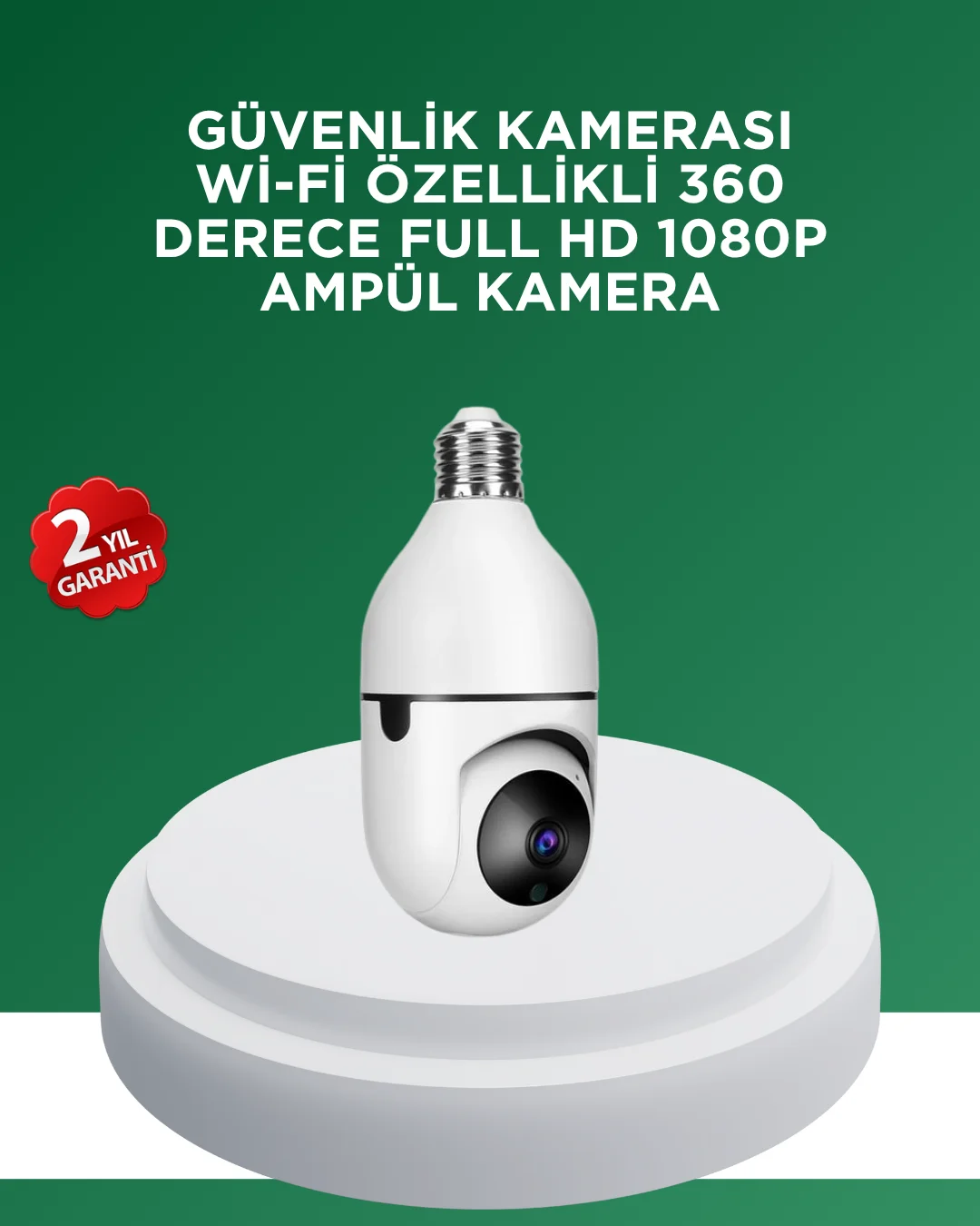1080P Gece Görüşlü Ampul Güvenlik Kamerası – Kablolu ve Kablosuz Seçenekli 1080P Gece Görüşlü Ampul Güvenlik Kamerası – Kablolu ve Kablosuz Seçenekli
