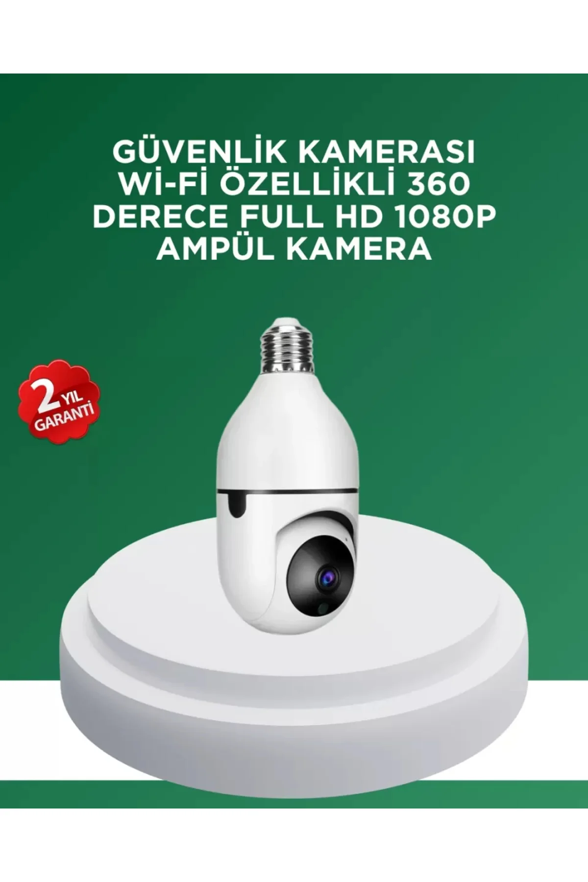 1080p Gece Görüşlü Ampul Güvenlik Kamerası – Kablolu Ve Kablosuz 