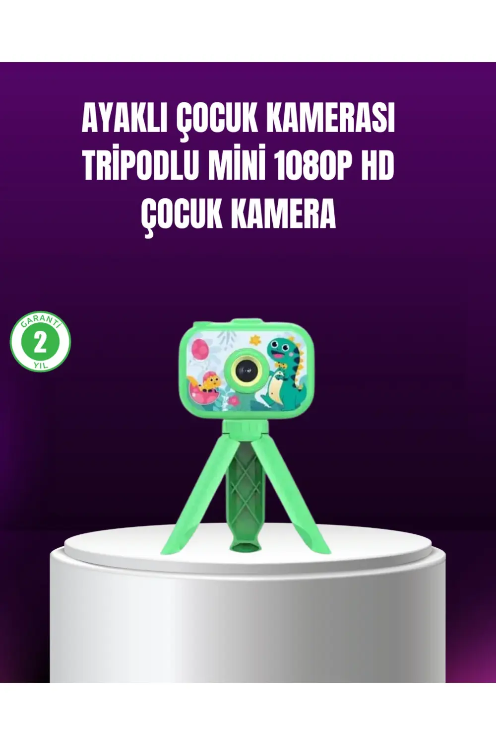 1080P HD Çocuk Vlog Kamerası – Tripod ve Eğitici Oyunlarl