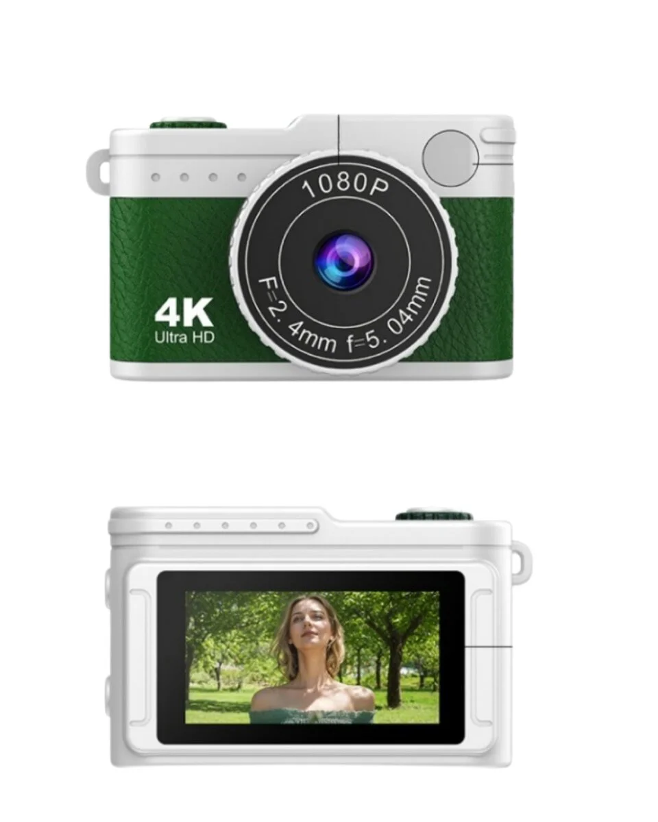 1080P HD Mini Kamera IPS Ekranlı 4K Lens Destekli Taşınabilir Dijital Kamera