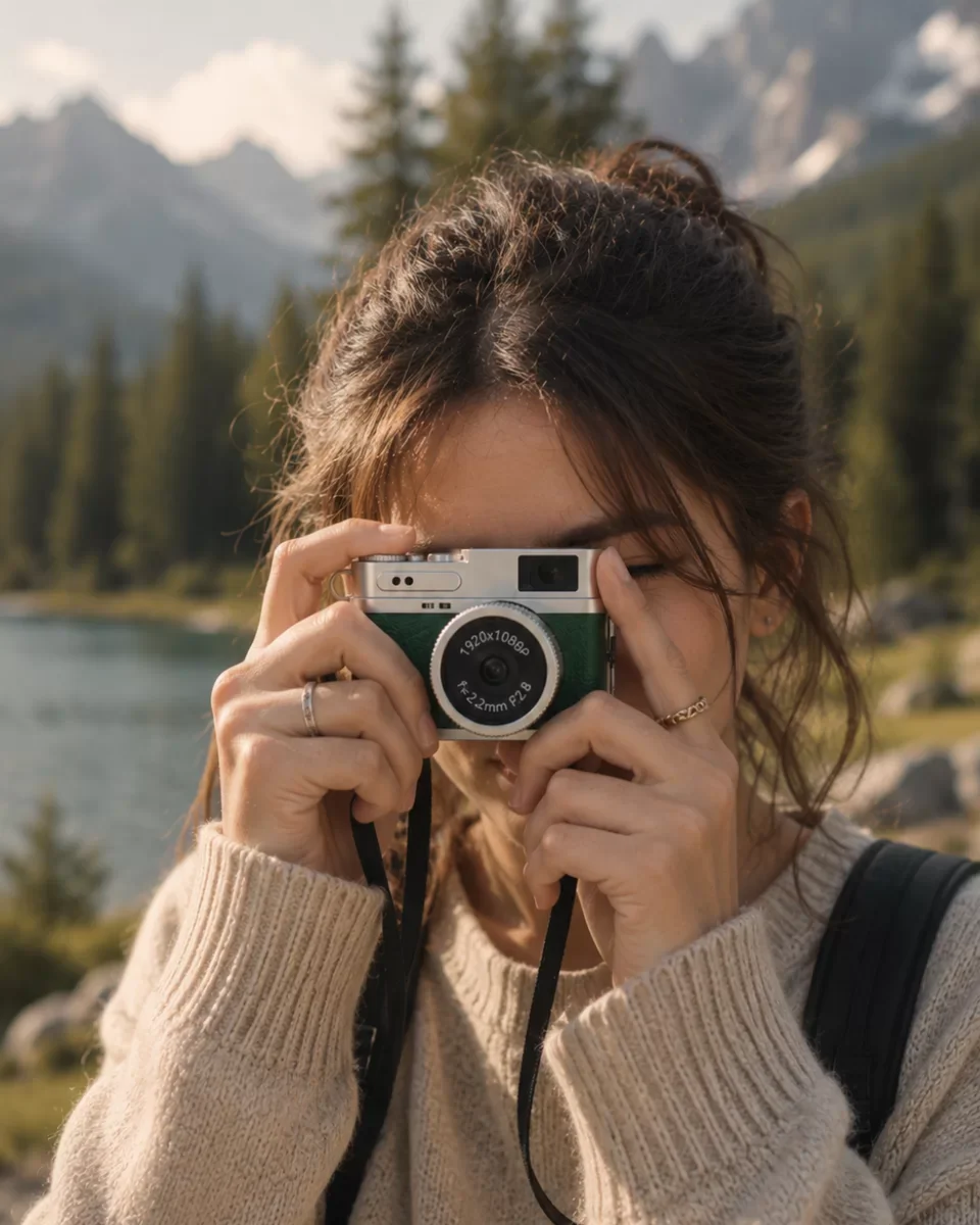 1080P HD Mini Kamera: IPS Ekranlı 4K Lensli Taşınabilir Dijital Kamera