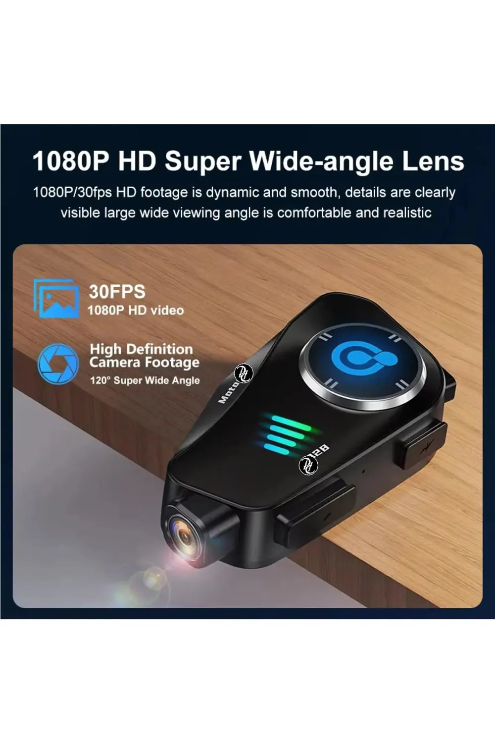 1080P Kamera Kayıt Özellikli Motosiklet Kask Kulaklık Q-28P 32Gb 