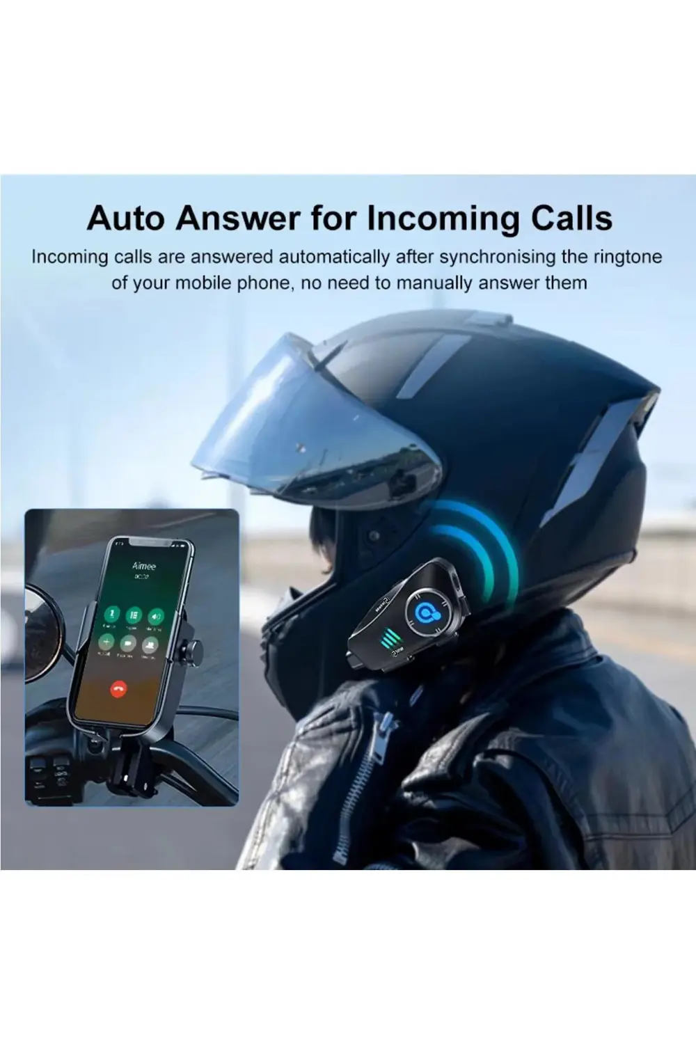 1080P Kamera Kayıt Özellikli Motosiklet Kask Kulaklık Q-28P 32Gb 