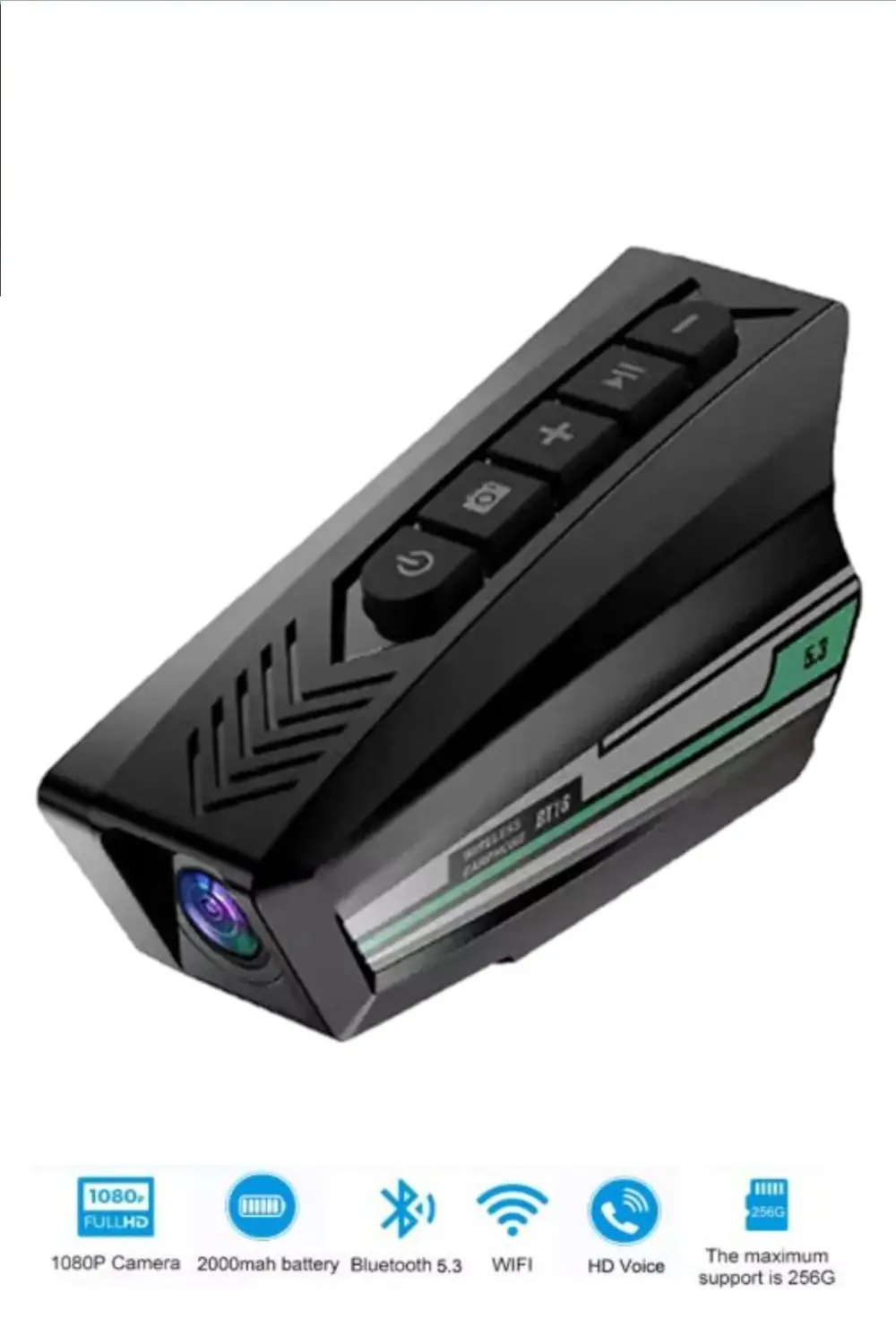 1080P Kameralı Wifi Kask Kulaklık 2000 mAh Su Geçirmez Bluetooth 