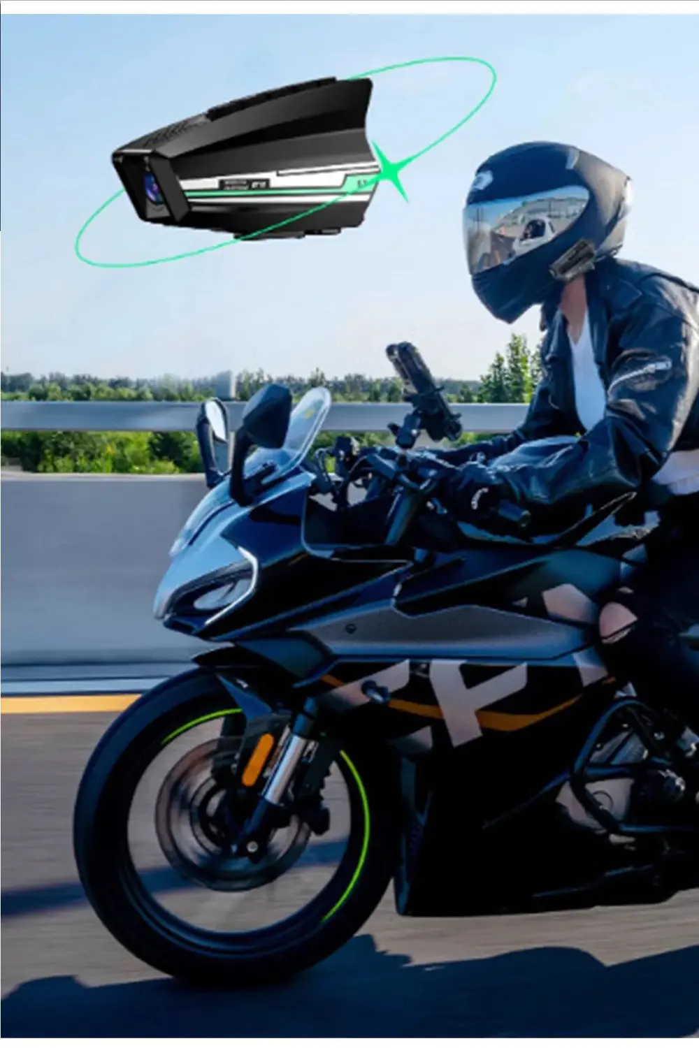 1080P Kameralı Wifi Kask Kulaklık 2000 mAh Su Geçirmez Bluetooth 