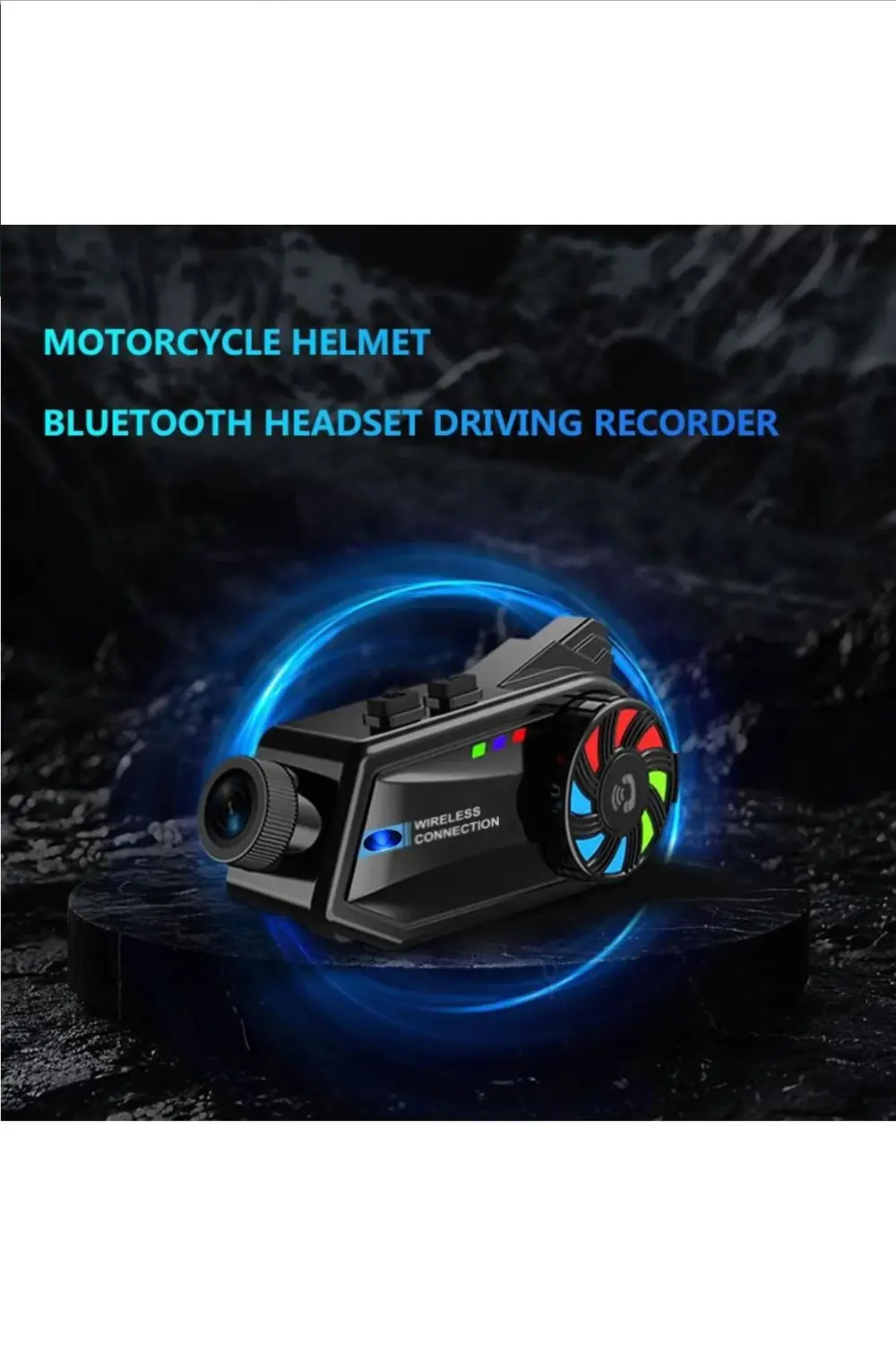 1080P Kameralı Wifi Kask Kulaklık 3000 mAh Su Geçirmez Bluetooth 