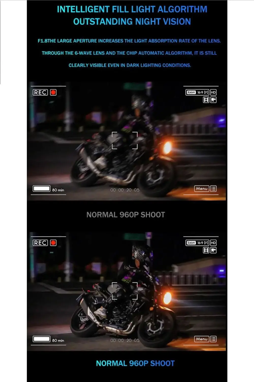 1080P Kameralı Wifi Kask Kulaklık 3000 mAh Su Geçirmez Bluetooth 