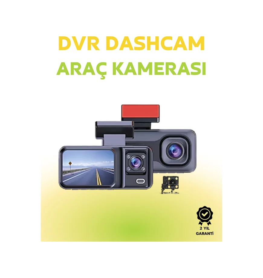 1080p Ön, 720p Arka Ve İç Kamera İle %100 Kapsama Gece Görüşlü