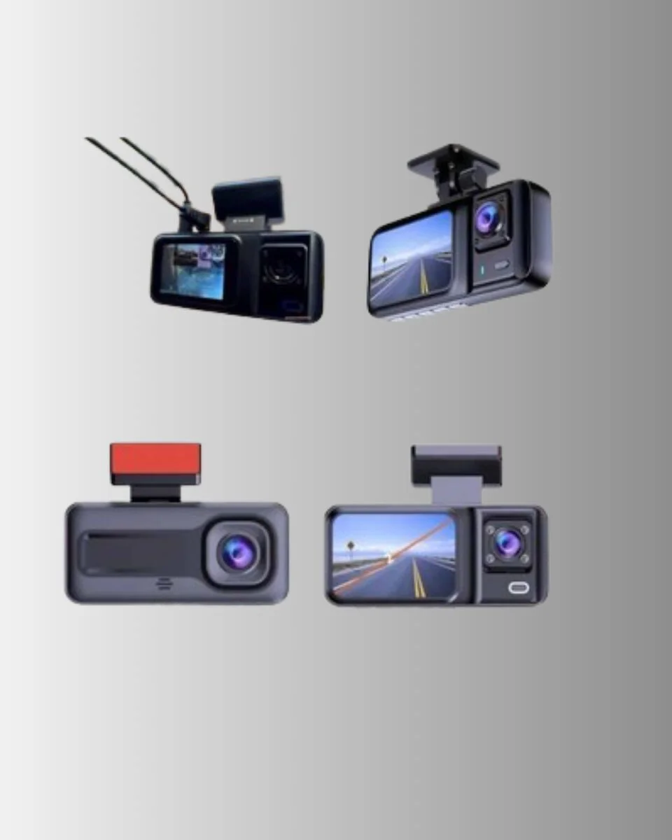 1080P Üç Kameralı Araç Kamerası Wi-Fi Destekli Park Modu ve G-Sensörlü - Güvenli Sürüş İçin Tam Koruma