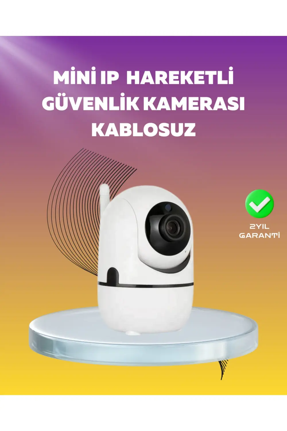 1080P WiFi Akıllı Güvenlik Kamerası – Pan & Tilt, Hareket Takip v