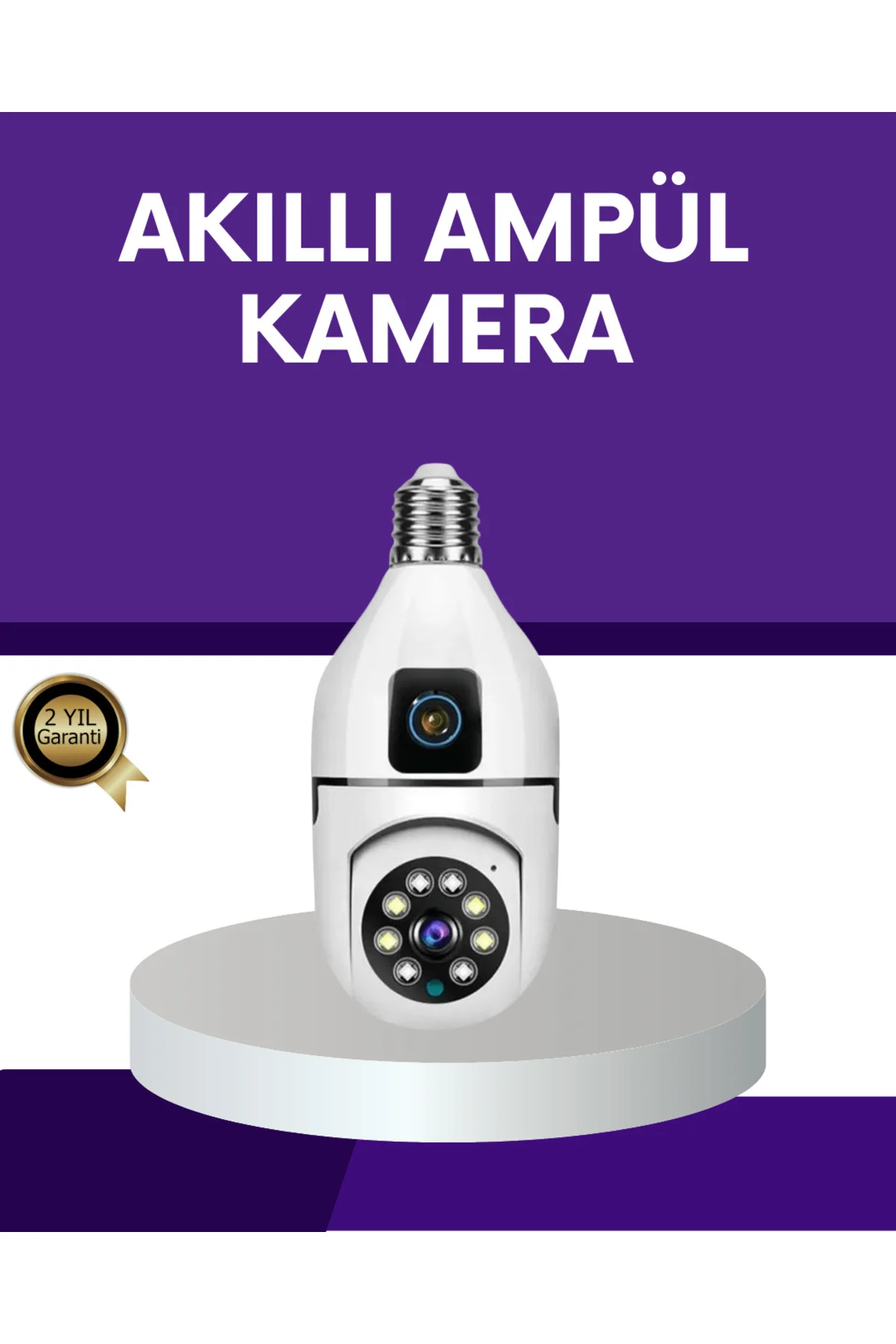 1080P WiFi Ampul Güvenlik Kamerası – Gece Görüş & Uzaktan Erişim