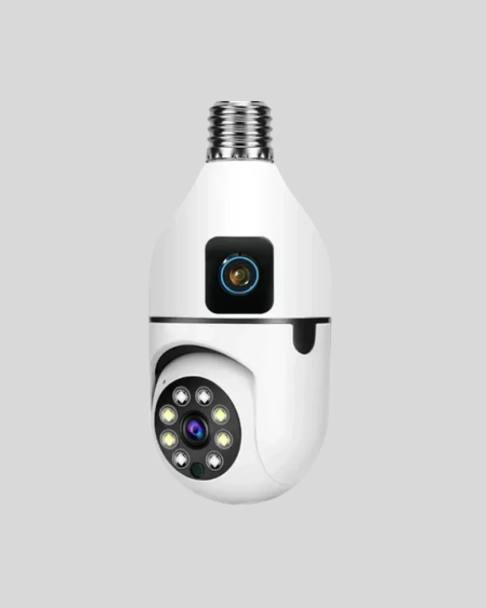 1080P WiFi Ampul Kamera Uzaktan Erişimli Hareket Sensörlü Gece Görüşlü