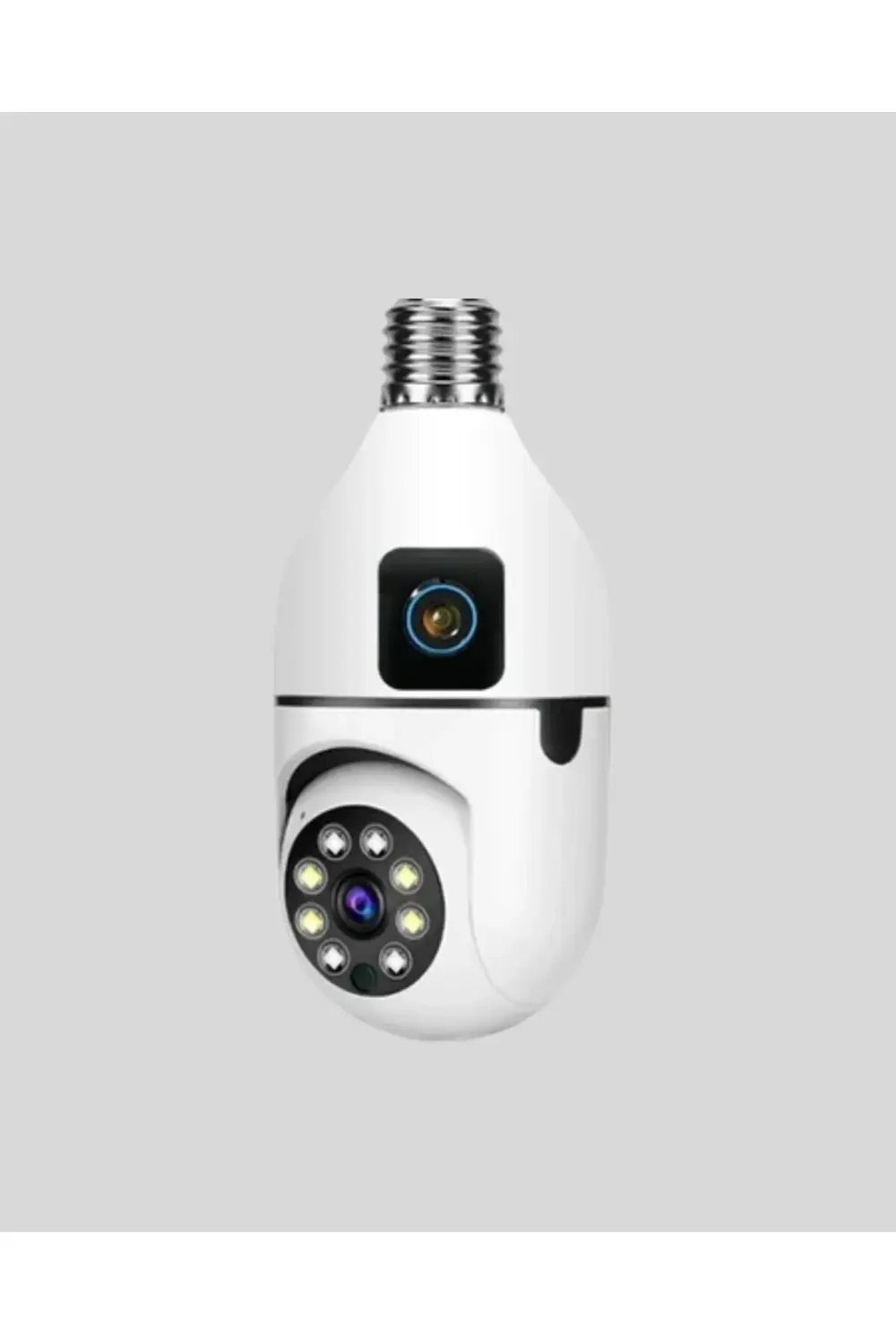 1080P WiFi Ampul Kamera Uzaktan Erişimli Hareket Sensörlü Gece Gö