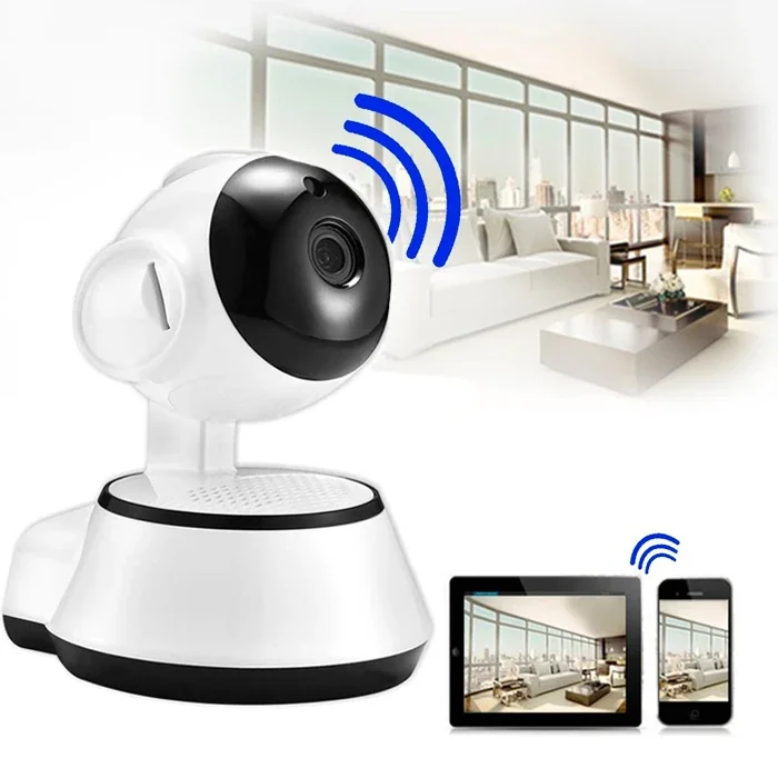 1080P WiFi Kablosuz Güvenlik Kamerası - Gece Görüşlü Hareket Sensörlü