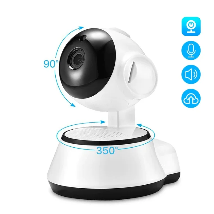 1080P WiFi Kablosuz Güvenlik Kamerası - Gece Görüşlü Hareket Sensörlü