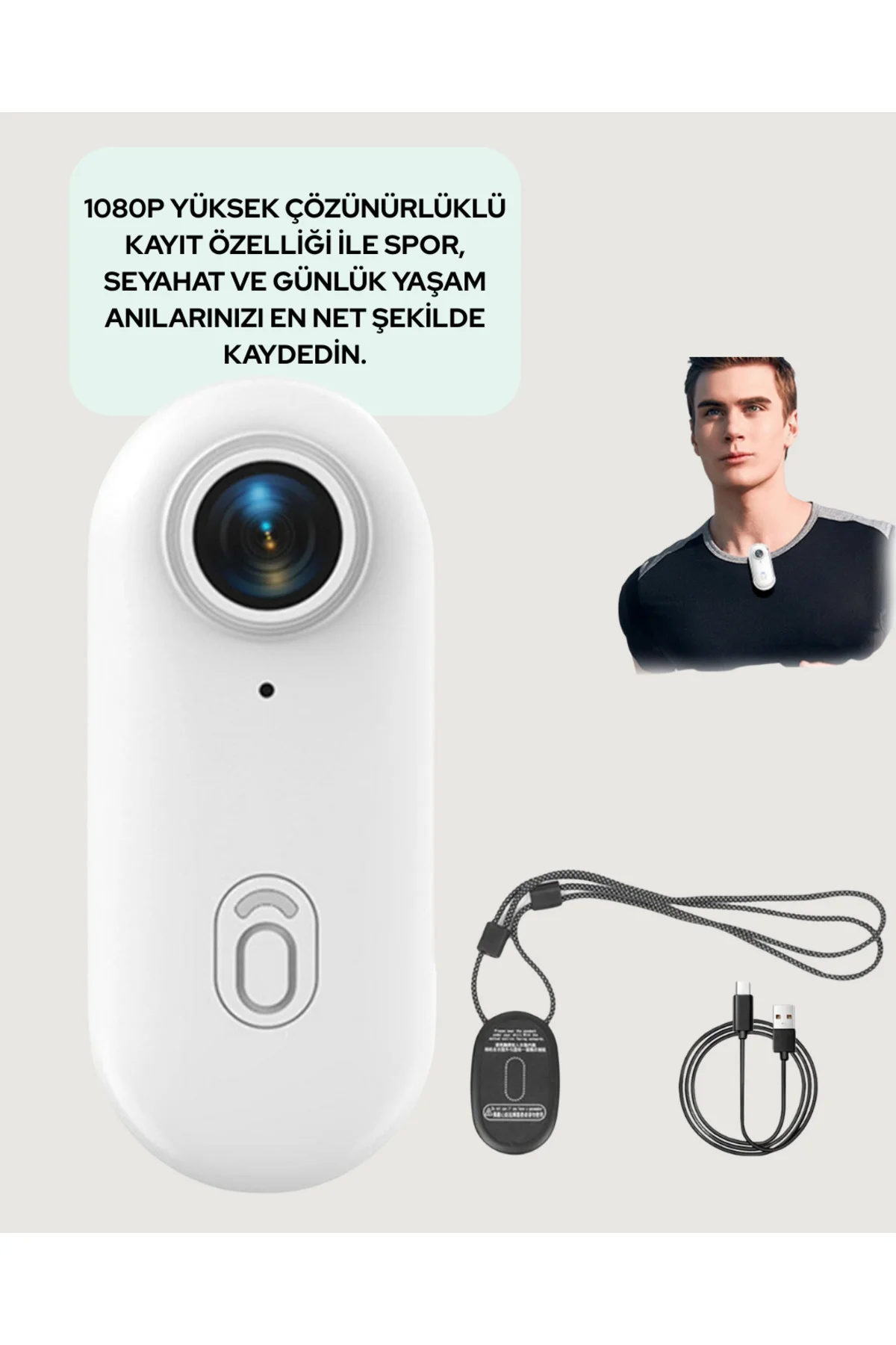 1080P WiFi Spor Kamerası Su Geçirmez Mini Aksiyon Kamera
