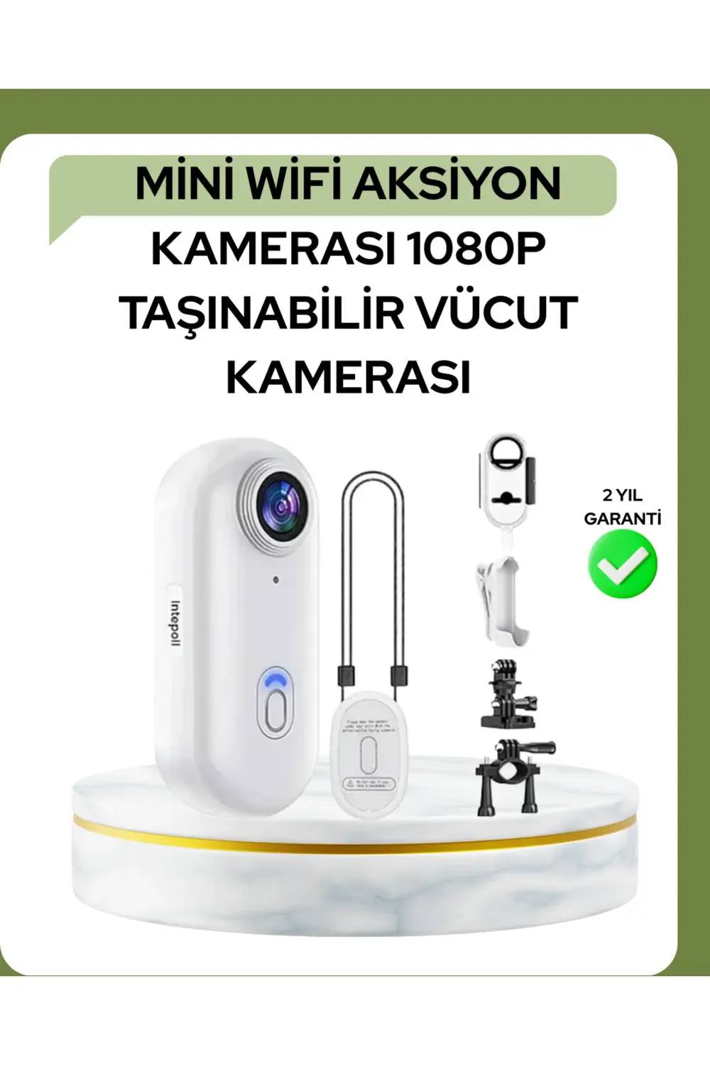 1080P WiFi Spor Kamerası Su Geçirmez Mini Aksiyon Kamera