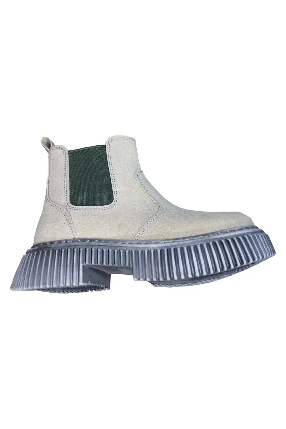 1087 Filet Unisex Erkek Ve Kız Çocuk Bot Bej Süet Yanı Lastikli v