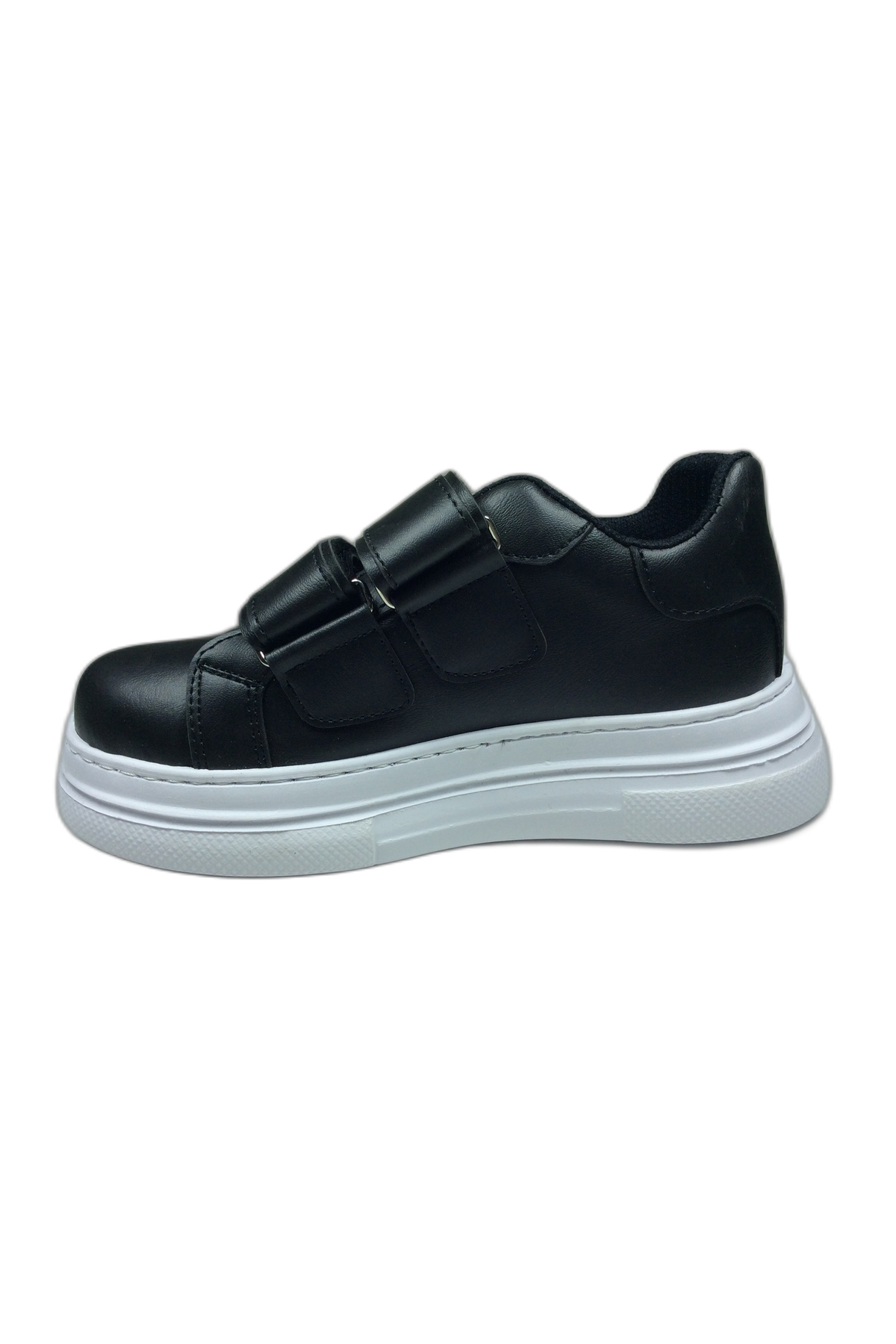 1087 Kız Çocuk siyah-beyaz Tbn Cırtlı Sneaker Spor Ayakkabı