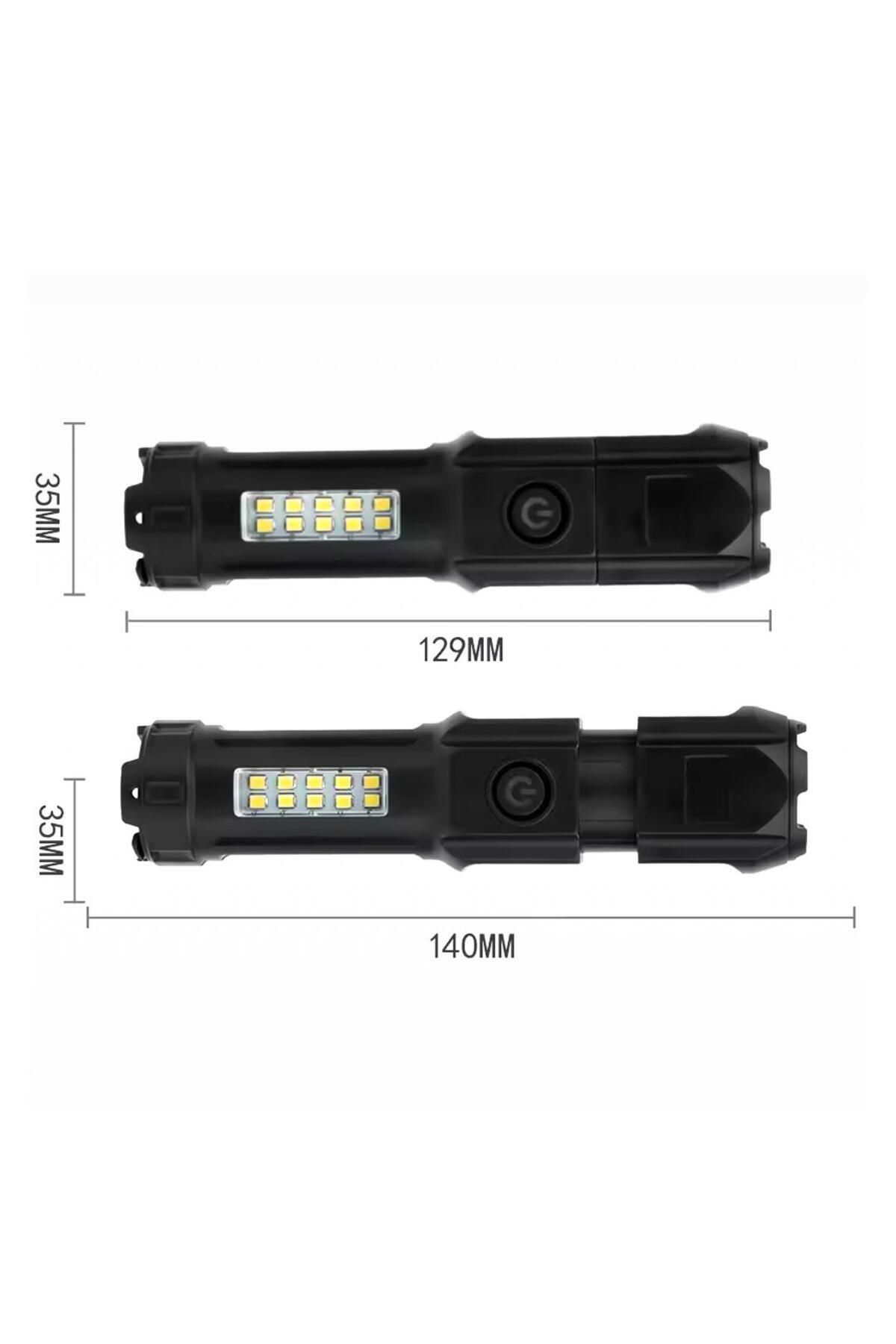 109-B ZOOMLU FLASH ÖZELLİKLİ SMD VE POWER LEDLİ ŞARJLI PLASTİK KA