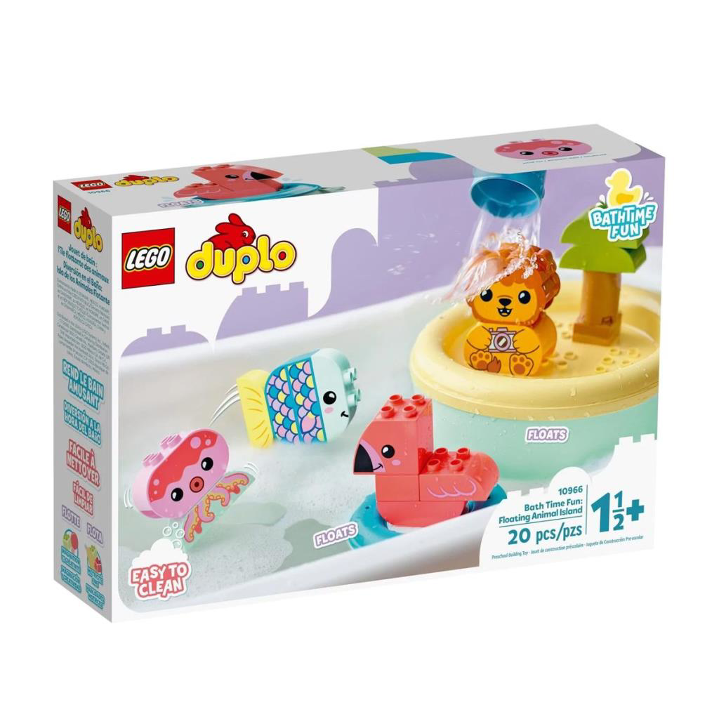 10966 Duplo - Banyo Zamanı Eğlencesi: Yüzen Hayvan Adası 20 parça