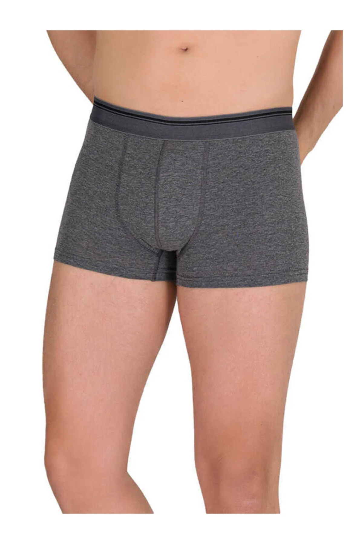 1097 Antrasit 6'lı Paket Likralı Boxer( 1097 Antrasıt)