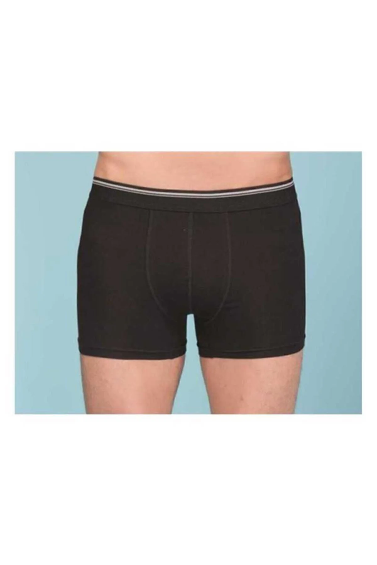 1097 Erkek Boxer Siyah 3 Adet