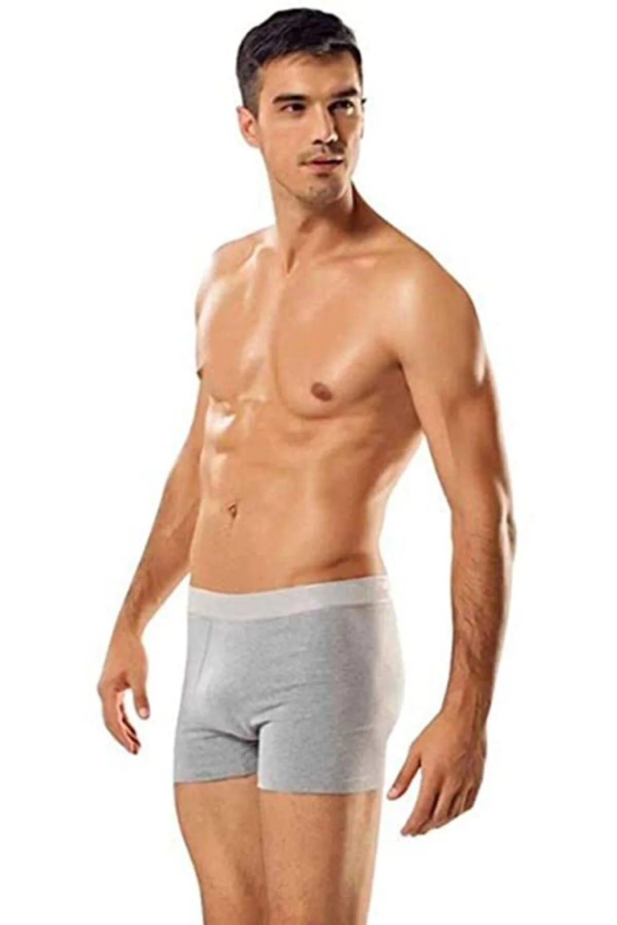 1097 Erkek Likralı Esnek Boxer 3'Lü