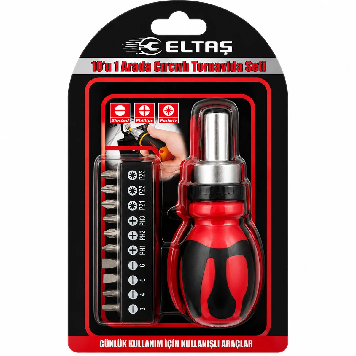 10IN1 Silikon Sap - Cr-v Cırcırlı Tornavida Bits Seti PH1-PH2-PH-3 - PZ1-PZ2-PZ3 Manyetik Uç Tutucu Fiyatı, Yorumları ve Özellikleri