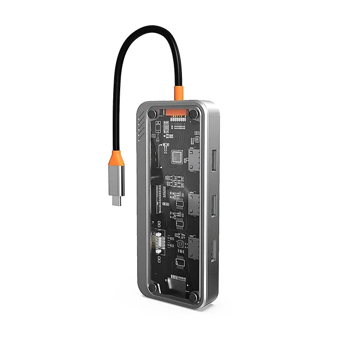 10in1 Type-C Hub - USB3.0, HDMI 4K, Ethernet, PD 100W