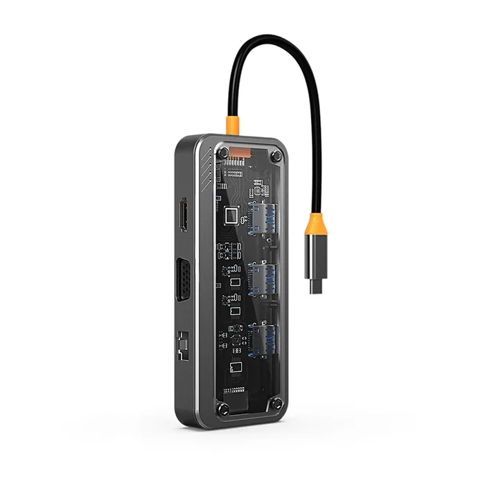 10in1 Type-C Hub - USB3.0, HDMI 4K, Ethernet, PD 100W