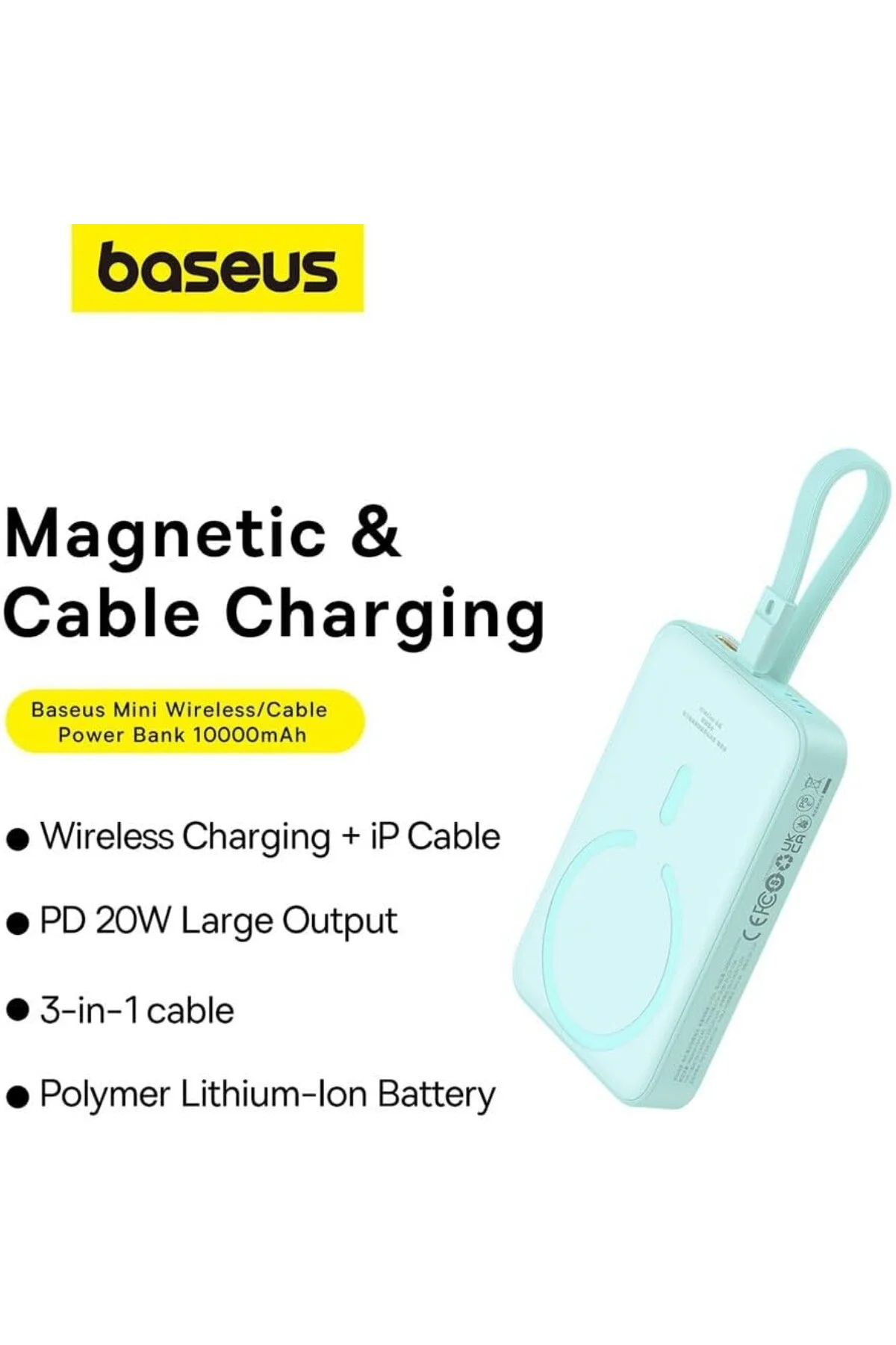 10KmAh Mini Power Bank-Mavi