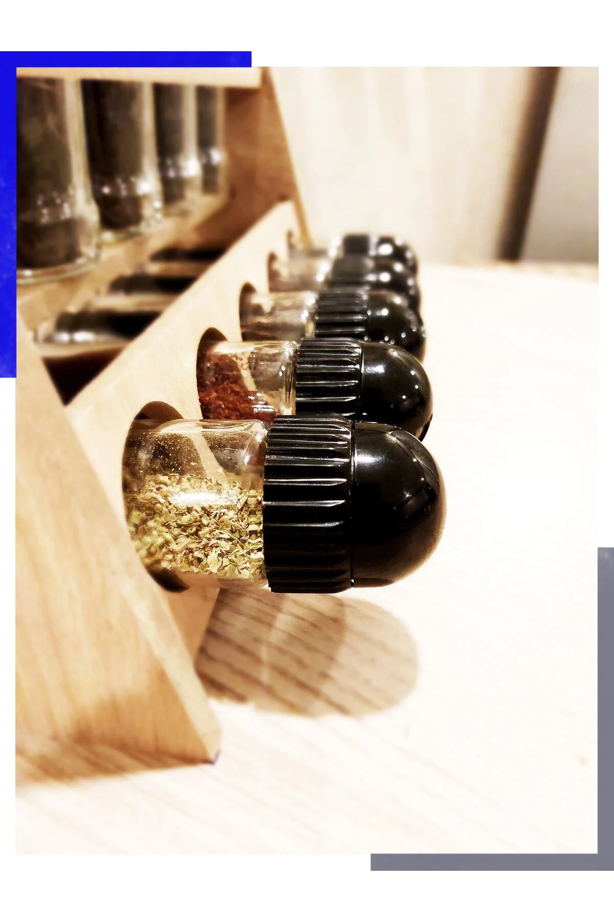 10lu Baharat Takımı Ahşap Stantlı Tuzluk Biberlik Seti Baharatlık