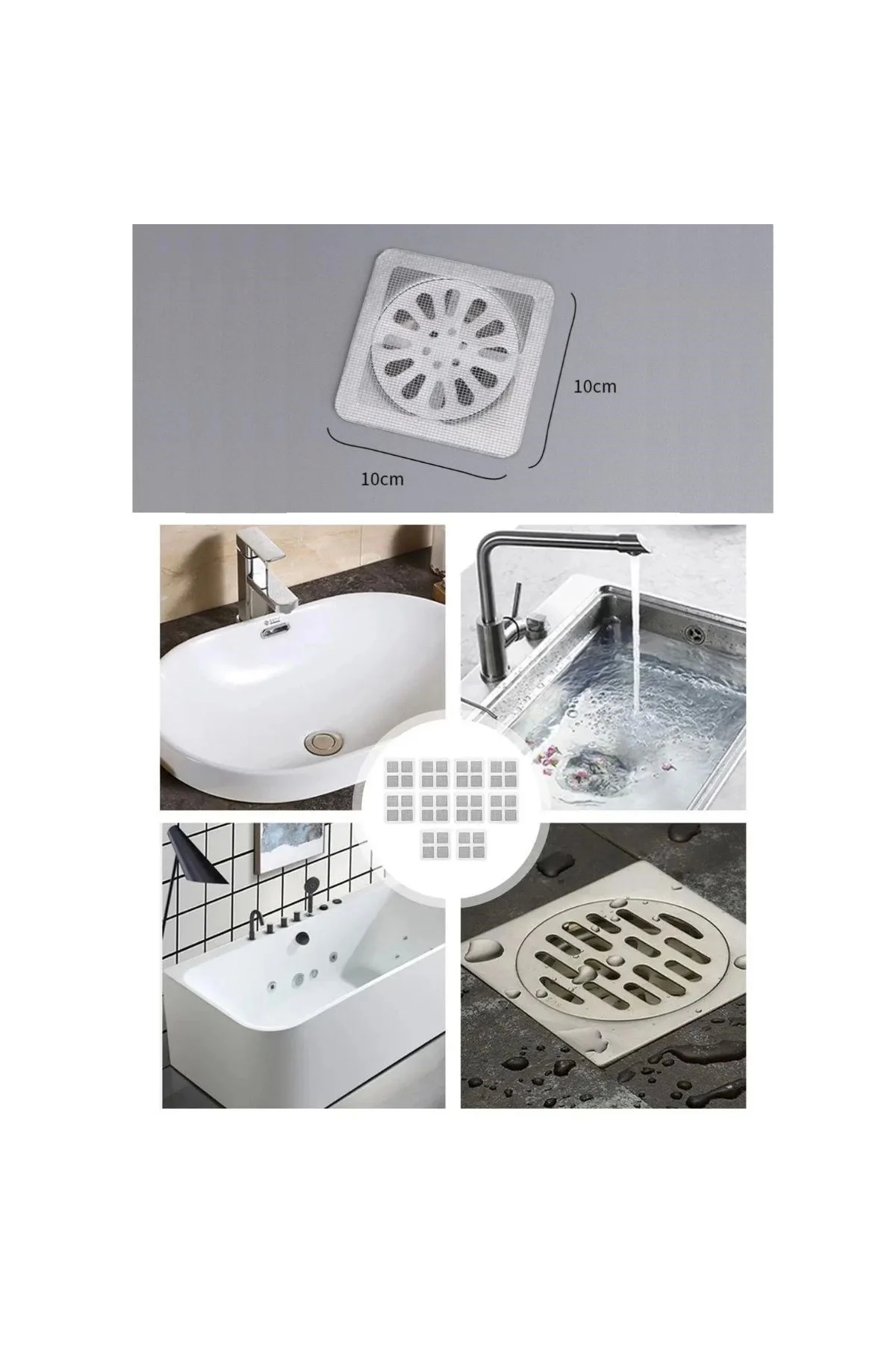 10'lu Banyo ve Mıutfak Lavabo Koku Önleyici ve Haşere Böcek Önley