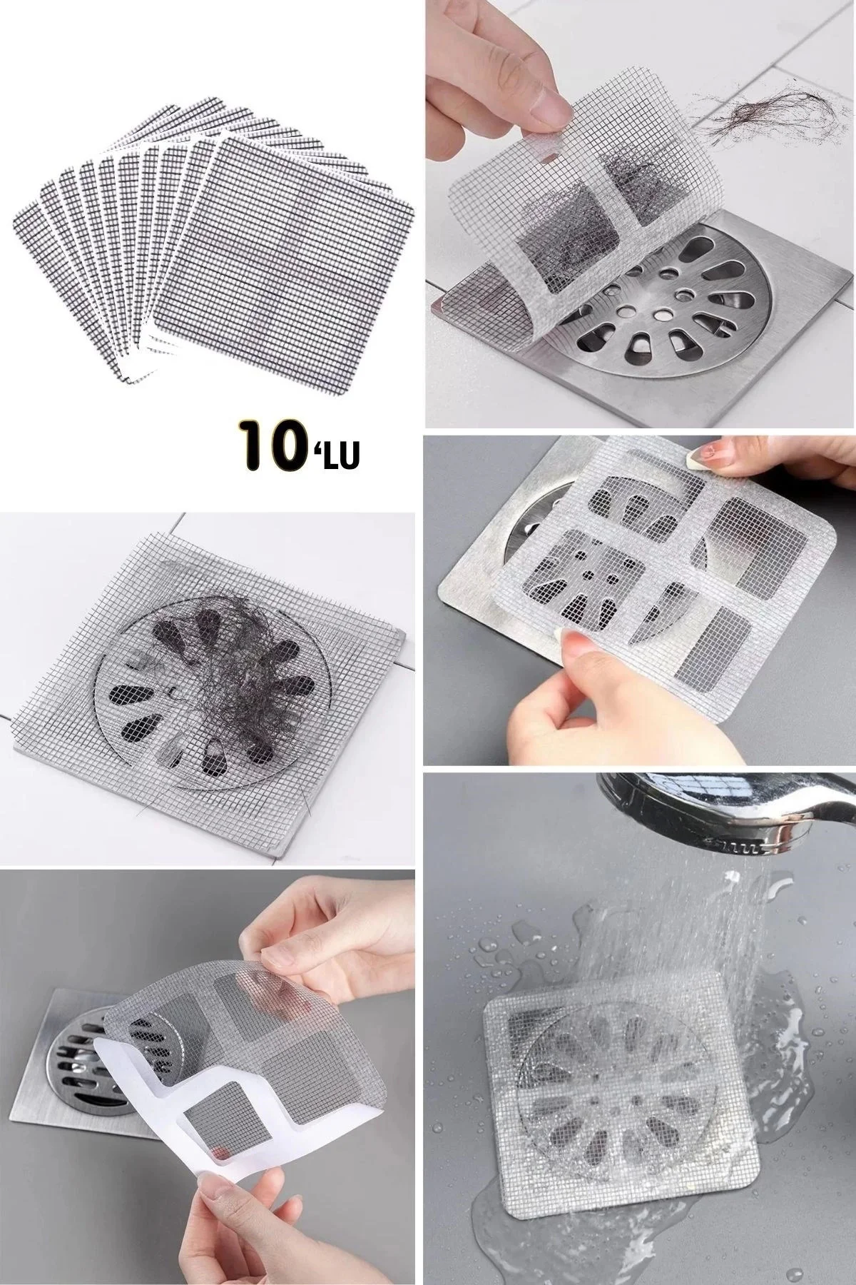 10'lu Banyo ve Mıutfak Lavabo Koku Önleyici ve Haşere Böcek Önley