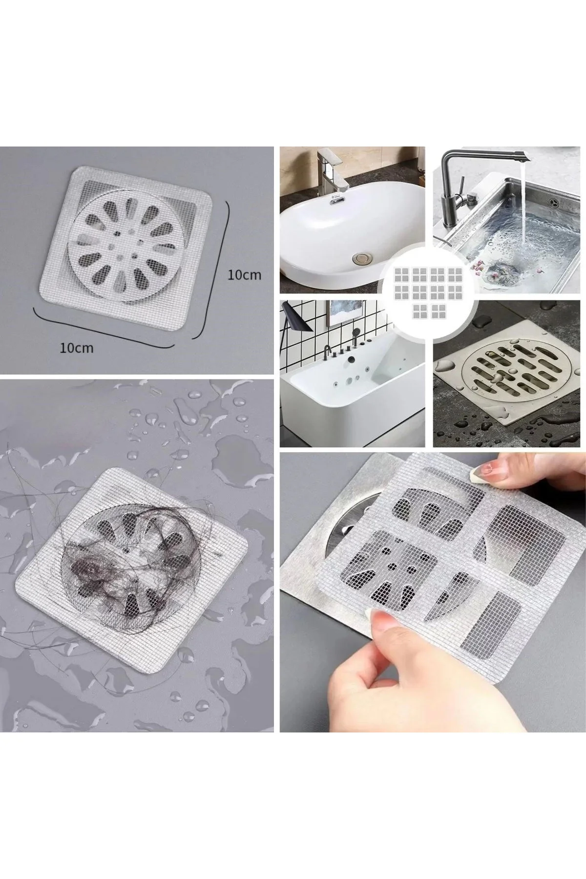 10'lu Banyo ve Mıutfak Lavabo Koku Önleyici ve Haşere Böcek Önley