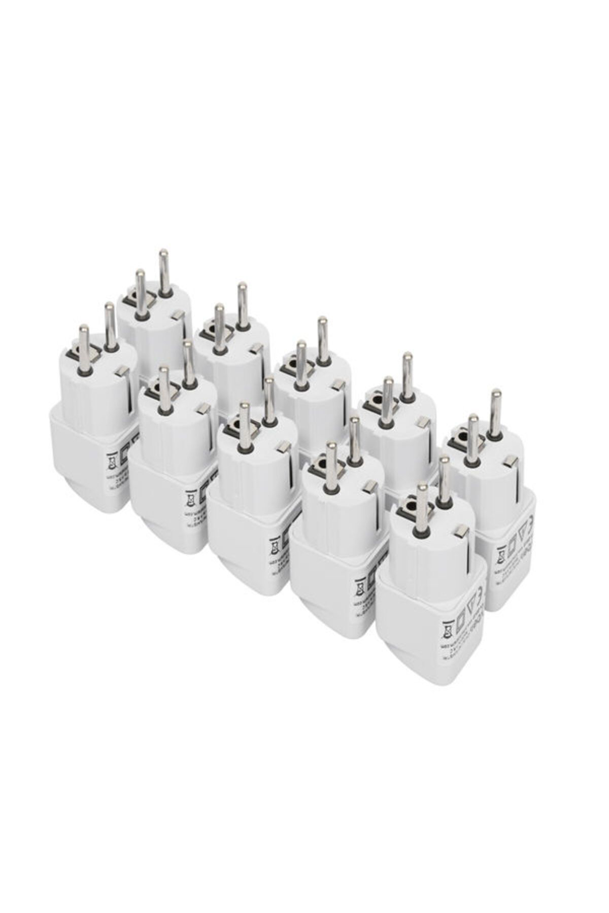 10'lu Ekonomik Paket Ingiliz Fişi Çevirici 220v Fiş Priz Dönüştür