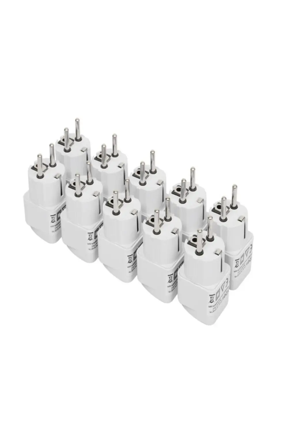 10'lu Ekonomik Paket Ingiliz Fişi Çevirici 220v Fiş Priz Dönüştür