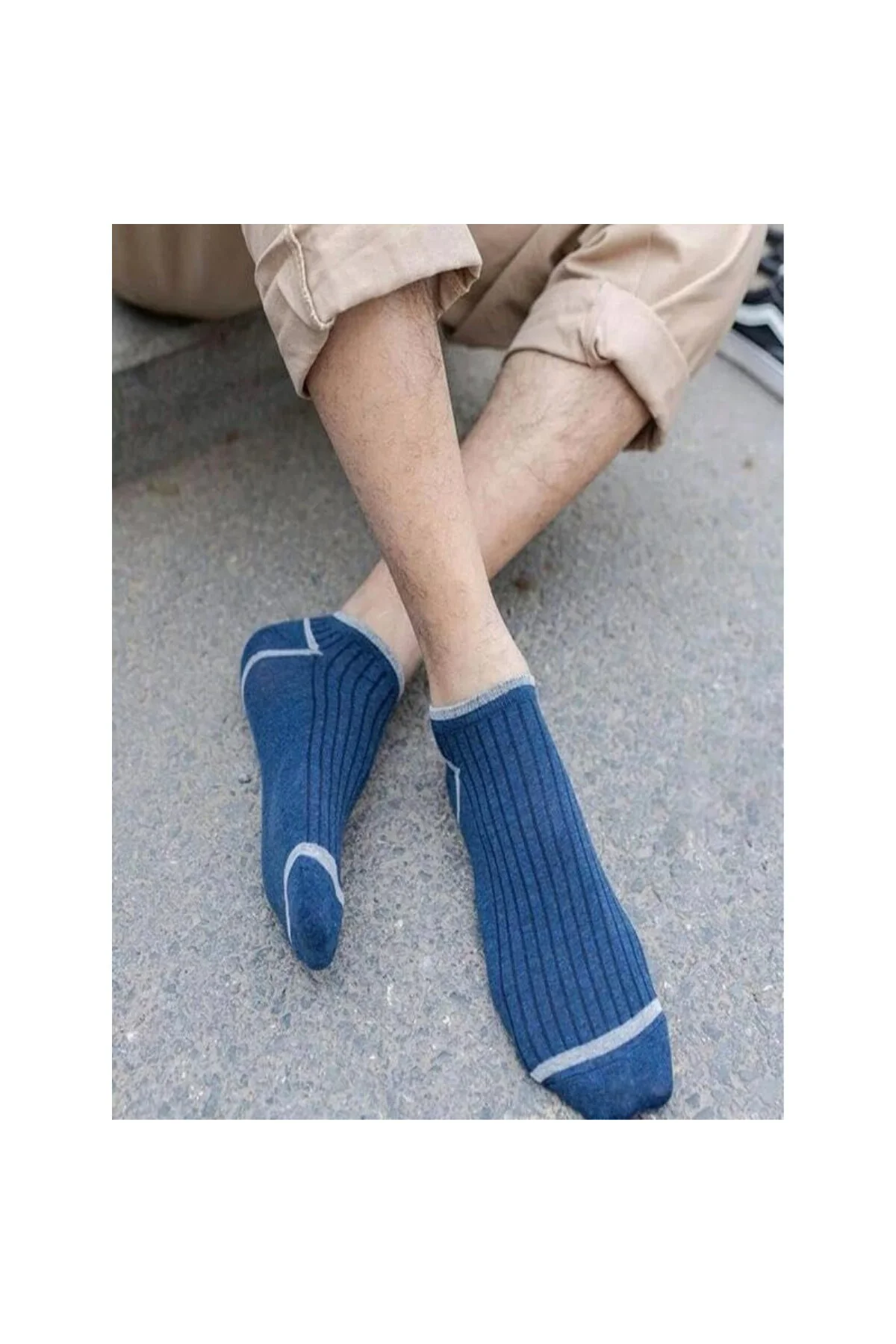 10'lu Erkek Çemberli Renkli Patik Ekonomik Paket Kısa Spor Sneakers Çorap