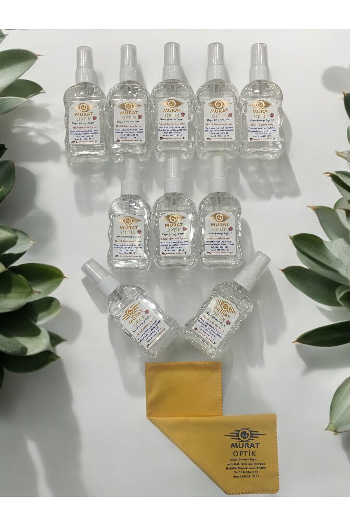 Summit 10'Lu Gözlük Temizleme Kiti Solüsyon Ve Mikrofiber Bez