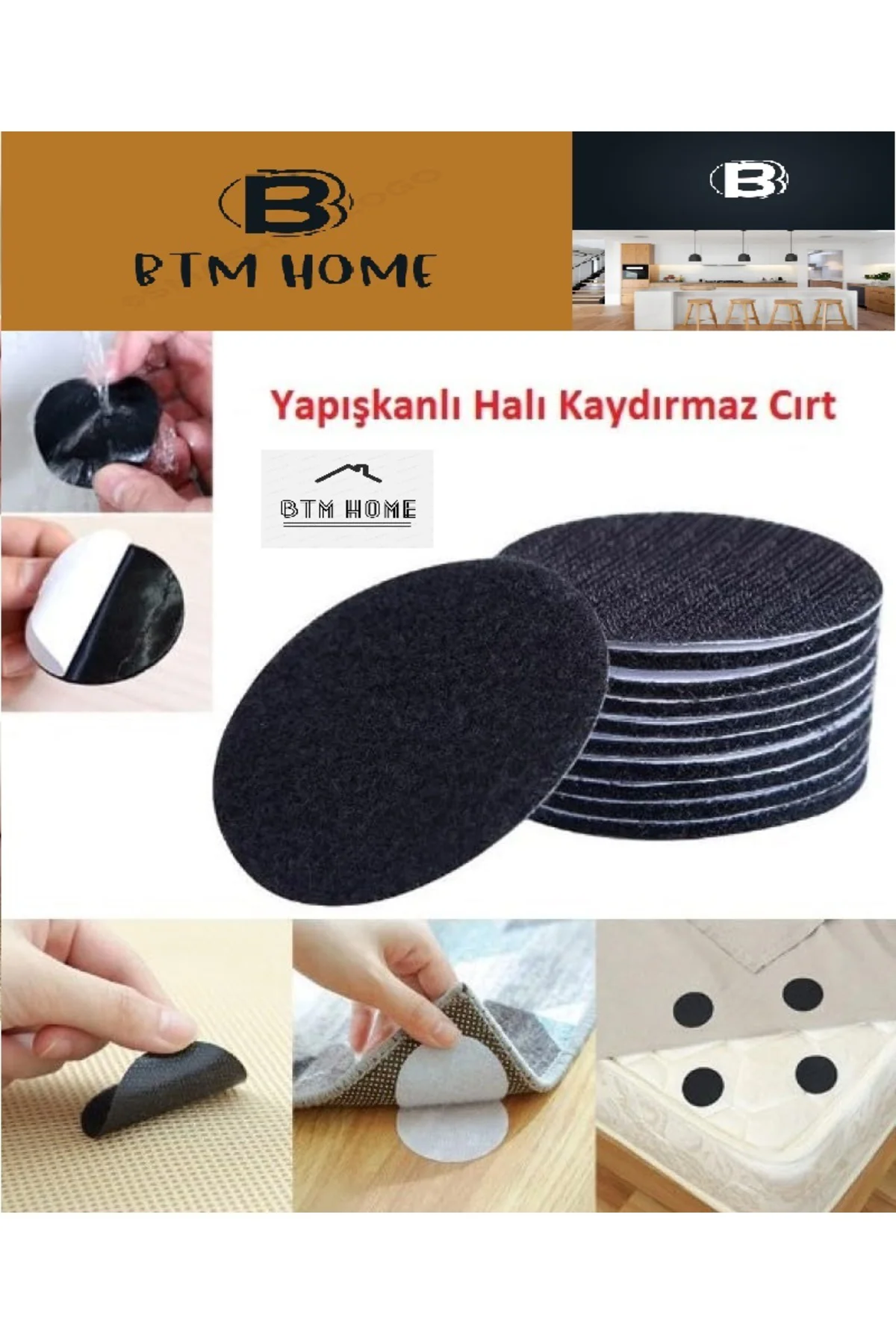 10’lu Kaydırmaz Taban Seti – Halı, Kilim, Paspas, Örtü Ve Minder 