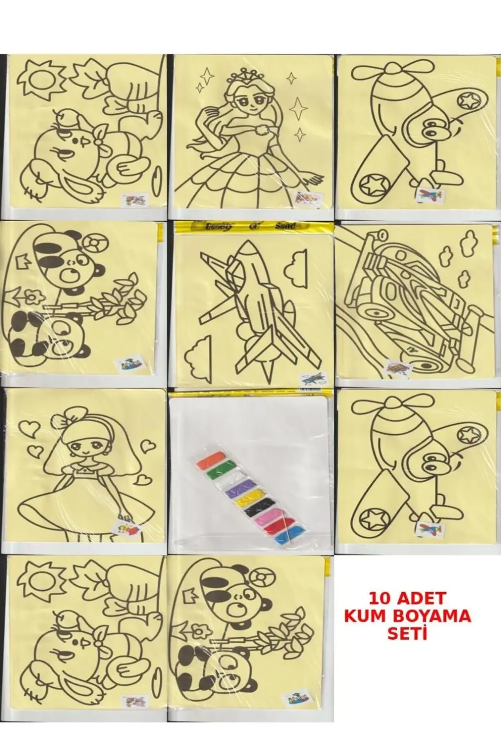 Akın Hediyelik 10'Lu Kum Boyama Seti